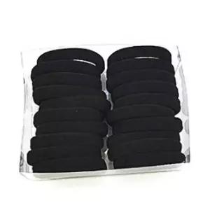 블랙 고무줄 헤어 예쁜 끈 머리끈 곱창 20p세트