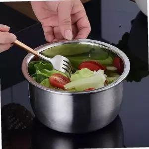 원키친 뚜껑 믹싱볼 20cm 스텐 깊은 샐러드그릇