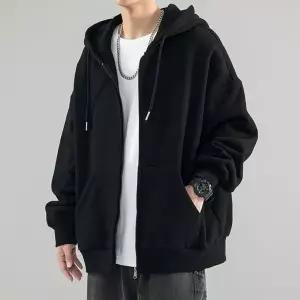 [모로엠]남성 오버핏 심플 데일리 후드집업 DMS JUA Q4263177_P414156125
