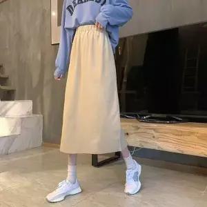 [HS라이프]스커트 치마 SK 절개라인 포인트 여자 하이웨스트 A라인 롱