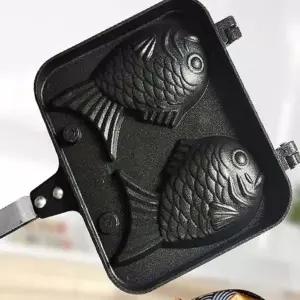 붕어빵 2구 미니 겨울 간식 튀김 팬 홈베이킹 도구 (WFK6B74)