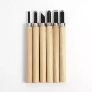 목공 조각도 6종 세트 나무 공예 칼 (WFK4BG6)