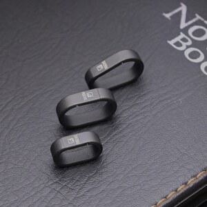 호환 티타늄 합금 퀵 릴리즈 키링 블랙 PVD 코팅 차 키 EDC 액세서리용 내구성 컴팩트 메탈 커넥터