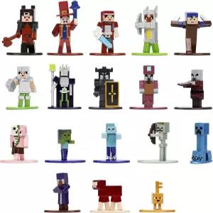 자다 장난감 마인크래프트 던전 나노 메탈 피규어 1.65인치 다이캐스트 수집용 18팩 시리즈 7 및