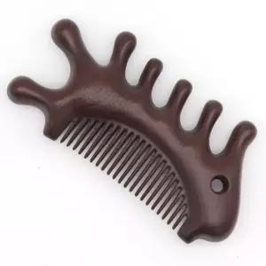 고품질 TOO 우드데이 옻칠 원목 괄사 마사지기 해마빗 얼굴 어깨 (WFJRMXD)