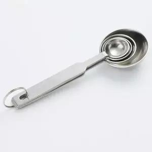 분유계량스쿱 실버 이유식 4가지타입 알맞은 레시피계량스푼 4종 세트 (WFJ751T)