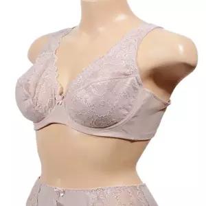 플라워 고급스러운 패턴 광폭밴드 풀컵 D컵 빅사이즈 (WFJ68XP)