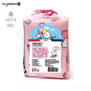 피크닉매트 봉주르비숑 핑크 폭 (WFJS88A)