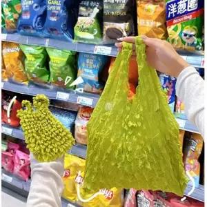 요술 늘어나는 가방 에코백 장바구니 시장가방 접이식 (WFJ79OF)