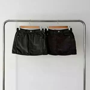 [옷자락]여성 겨울 연말 A라인 포켓 코튼 미니스커트