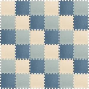 리아크럼 100 타일 12 x 인치 폼 퍼즐 바닥 매트 테두리가 있는 0.4 두께 연동 EVA 운동용 소프트 세이프