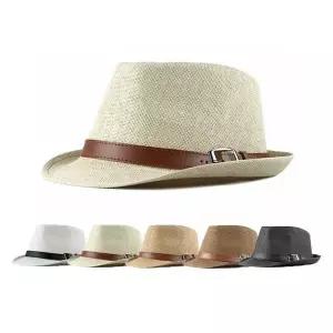페도라모자 남성 가죽벨트포인트 신사 여름 정장모 (WFJ7LI3)