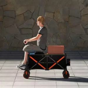 전동 캠핑카 접이식 야외 자전거형 소형 트레일러 피크닉 캠핑용