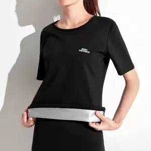 여성 반팔땀복 베이직 반팔 트레이닝복 땀복 운동복 헬스복 (WFJSOB7)