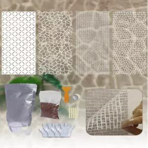 아일랜드 인형의 집 액세서리 미니어처 벽돌 돌 3D 벽 또는 바닥 DIY 키트 건축 자재 1/12 스케일