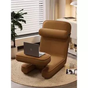 편안한 소파형 컴퓨터 의자 침실용 소형 소파 의자 인체공학적 다다미 의자 등받이가 있는 기숙사 침대 의