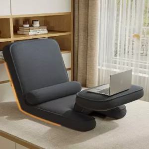 베이 윈도우 빈백 소파 다다미 등받이가 있는 접이식 1인용 침대 의자 다기능 사무실/기숙사 쿠션