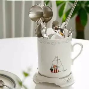 캐릭터 국산 도자기수저통 무민 물받이 손잡이 칸막이 (WFK8UGB)