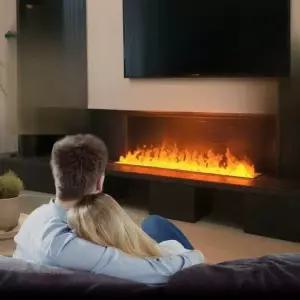 불멍 수증기 난로 거실 펜션 카페 무드등 3d 불꽃 인테리어 초슬림 700mm