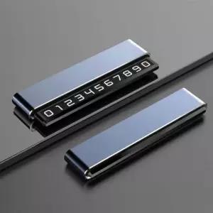 슬라이딩 시크릿 듀얼 주차 번호판 싱글 그레이 주차번호판 자동차번호판 자동차전화번호판