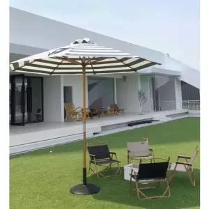 파라솔 해변 캠핑 접이식 우산 소품 대형 데크 줄무늬