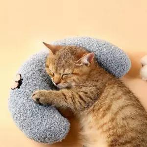 강아지 애완동물 침대 방석 쿠션 베개 초승달 U형 반려동물용품