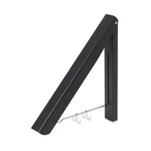 [하프클럽/]공간활용 접이식 벽걸이 행거 폴딩 벽옷걸이 블랙