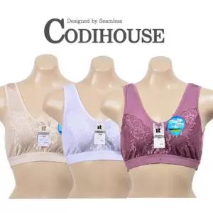 (창민)플라워 아웃밴딩 천연섬유 인견 스포츠브라 (WFK5VOX)