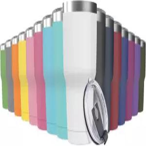 뚜껑포함 Godinbless 스테인리스 스틸 여행용 머그컵 30온스 16팩 이중벽 진공 단열 벌크 텀블러 차량 컵