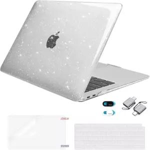 맥북 에어 13인치 케이스 2022 2021년 2020년 2019년 2018년 출시 A2337 M1 A2179 A1932 반짝이는 글리터