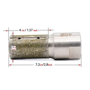 1인치 전기 도금 다이아몬드 드럼 휠 25mm 핑거 비트 거친 연마 제로 톨런스 스톤 대리석 화강암 콘크리트