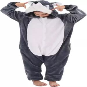 HIBCIGA 들 동물 원피스 코스프레 소년 소녀들 할로윈 웜 후리스