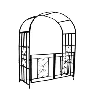 장미 아치 터널 대문 정원 꾸미기 마당 입구 펜스 블랙