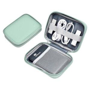 웨스턴 디지털 요소 /마이 패스포트 포트폴리오용 밀로쿨 가죽 외장 하드 드라이브 케이스 - 1TB-4TB(연두색, 단층) 휴대용 드라이브 캐리어