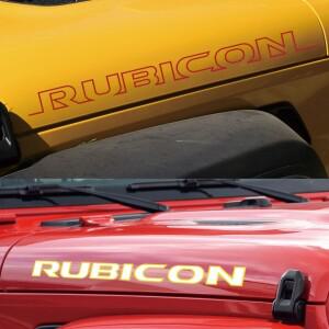 루보식 다양한 색상의 자동차 보닛 후드 스티커 루비콘 장식 바디 외장 액세서리에 적용 패션 비닐 필름 데