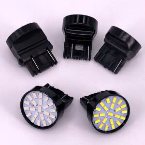 루보식 SMD 자동차 후진 백업 램프 정지 브레이크 등 방향 지시등 T20 LED 7443 7440 W21/5W 3014 1206 22