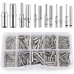 [미국배송] JRREADY ST6451 도이치 핀 키트 솔리드 핀 DT 접촉 키트 크기 8 12 16 20 남성 단자 및 여성 소켓 지지 와이어 게이지 22-8AWG(DT DTM DTP DTHD 시리즈 커넥터용)