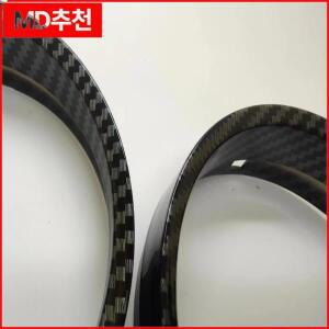 BMW E60 프리-LCI M5용 글로스 카본 파이버 속도계 게이지 다이얼 링