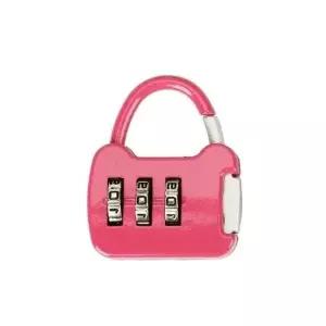 미니 핑크 다이얼 자물쇠 번호 잠금장치 소형 안전 (WFK9WS3)