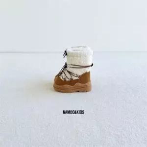 나무키즈 꼬미 뽀글이 어그부츠 180 미들 에스키모 한파 키즈 가죽 140-220