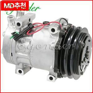 SD7H15 Western Star VOLVO Freightliner FS65 FC70 FL50 트럭 용 자동 AC 압축기 냉각 펌프 5.9L 6.4L 7.2