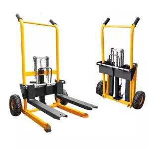 수동 스태커 직선바퀴 리프트 폴딩 핸드카 접이식 트롤리