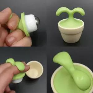 휴대용 새싹 구슬 미니 안마기 지압기 지압 경락 마사지 볼 마사지기 셀프 안마 핸디형 롤러