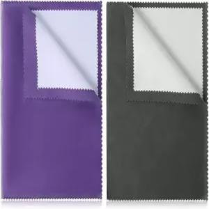 4 PCS 은 천 연마 보석 클리너 큰 옷 금 백금 (다크 퍼플 그레이)