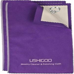 금 은 백금 주얼리용 USHIGOO 폴리싱 클리닝 천 대형 클리너 6.3 x 9.8인치. 주얼리를 깨끗하고 반짝이게