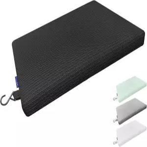 구앤마 미끄럼 방지 샤워 시트 쿠션 욕조 베개 의자 벤치 - 3D 메쉬 후크 포함 노인 임신을 위한 목욕 세척