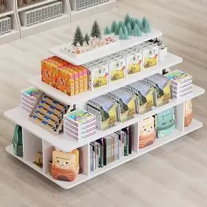 서점 책진열대 아동서점 아크릴 대형 전면책장 우드 책방