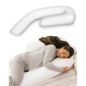 메드클라인 테라퓨틱스 전신 베개, 사이드 슬 용 조절 가능한 파쇄 메모리 폼 목, 등, 엉덩이 지지용 J자형 바디 탈착식 세탁 가능 커버, 22