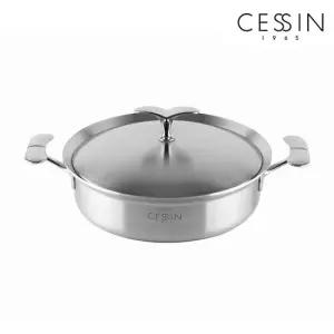 퀸센스 통7중 스텐316 인덕션 전골 냄비 24cm