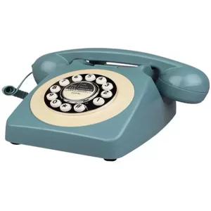 레트로전화기 벽걸이 골동품 청록색 빈티지 장식품 엔틱 용 버튼  옛날전화기 업소용